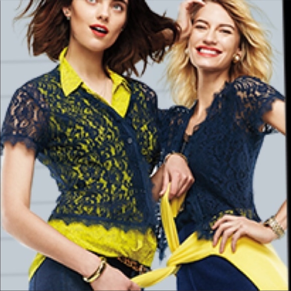 CAbi London Lace Top Size S